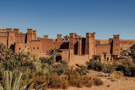 Facade of Cultural Heritage Museum in Morocco