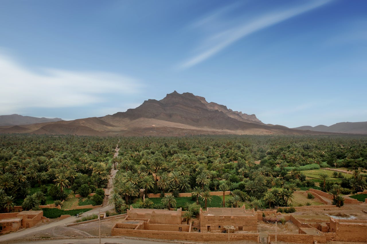 Scenic View of Drâa Valley in Morocco
